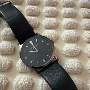Kenneth Cole Black Leather Watch